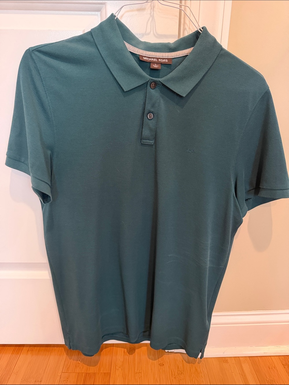Michael Kors Men's Teal-Green Polo Shirt